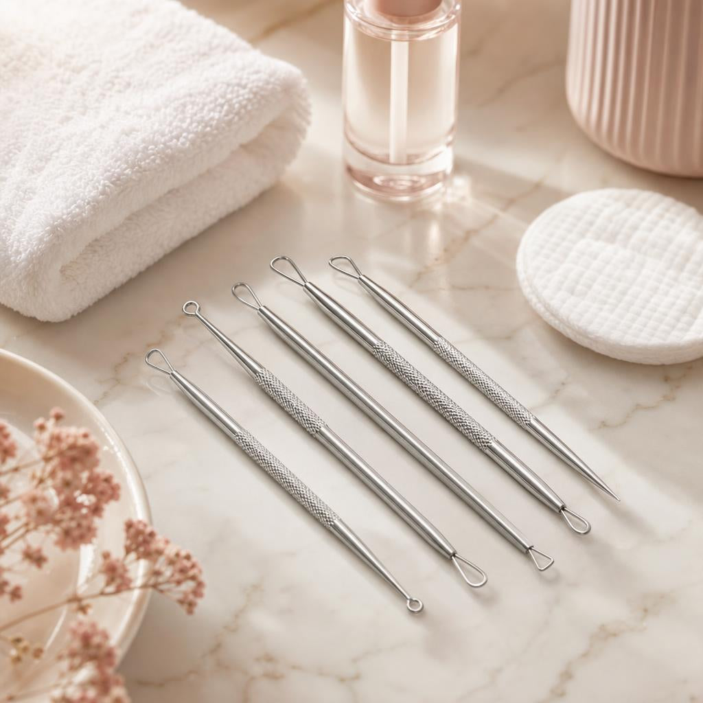 Extractores en una rutina de limpieza facial